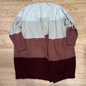 Maurices Long Open Cardigan